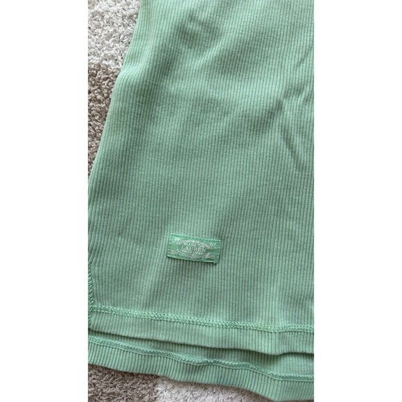 Lauren Ralph Lauren Women’s Small Light Green Short Sleeve String Tie Top Blouse - Picture 2 of 6